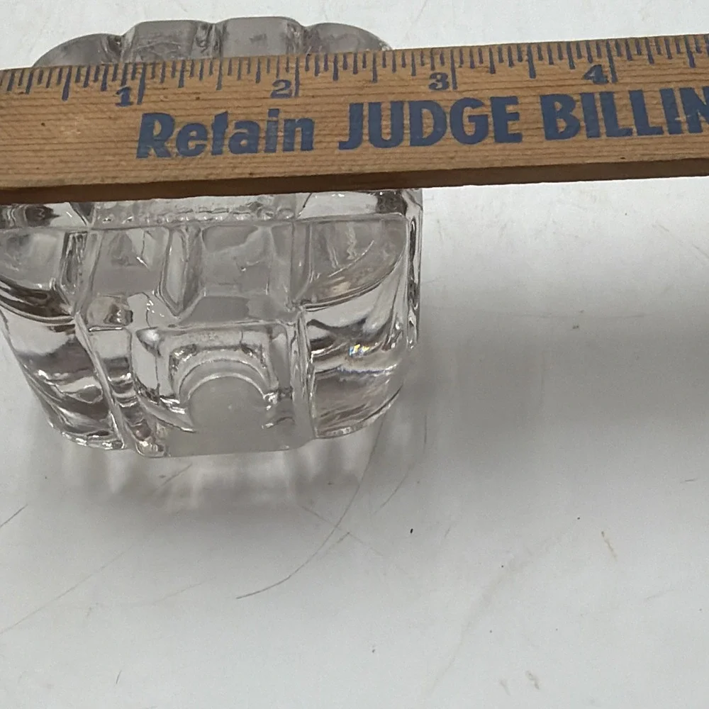 Vintage Art Deco Glass Ink Well Absolutely Beautiful Glass! Nice!